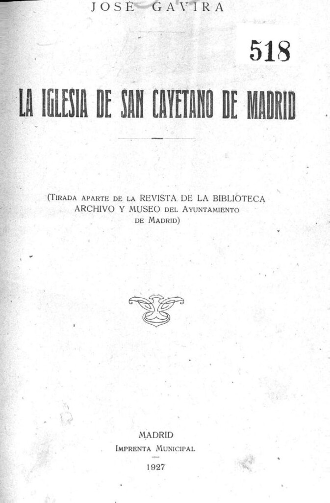 Miniatura de La iglesia de San Cayetano en Madrid