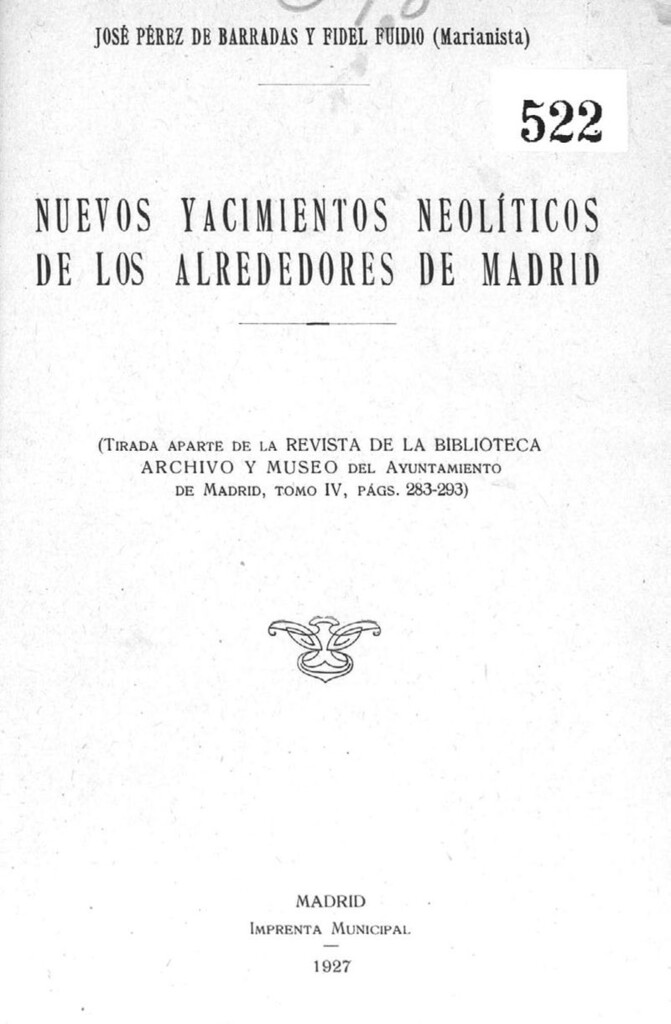 Miniatura de Nuevos yacimientos neolíticos de los alrededores de Madrid