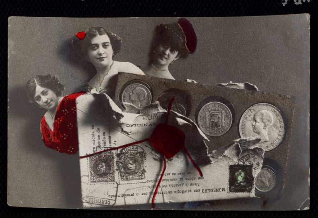 Miniatura de Tres actrices con monedas