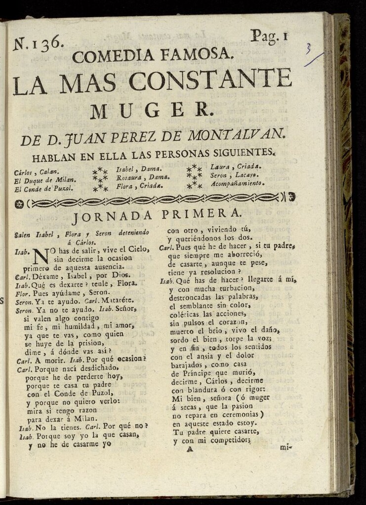 Miniatura de La más constante mujer
