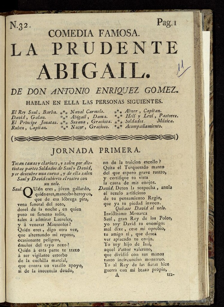 Miniatura de La prudente Abigail