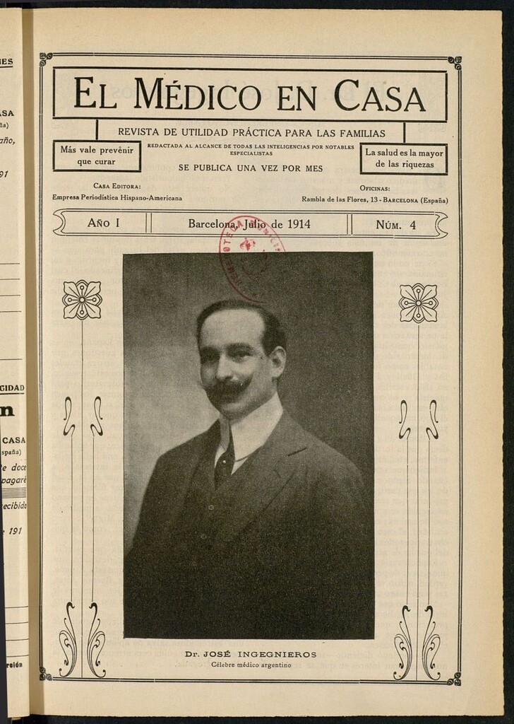 Miniatura de El Médico en Casa : revista de utilidad práctica para las familias. Julio de 1914