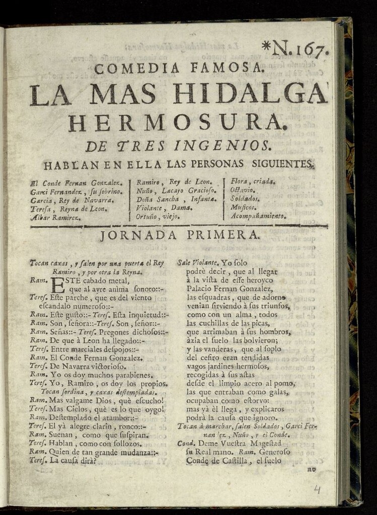 Miniatura de La más hidalga hermosura