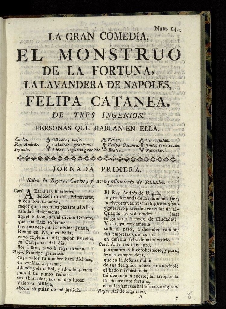 Miniatura de El monstruo de la fortuna, la lavandera de Nápoles, Felipa Catanea