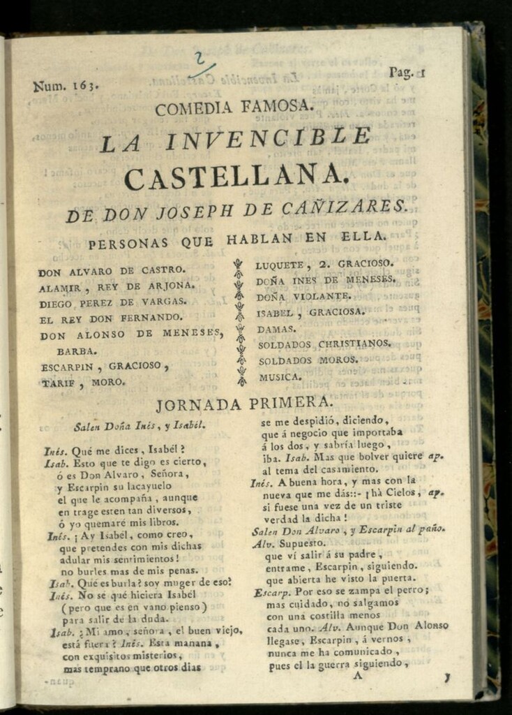 Miniatura de La invencible castellana