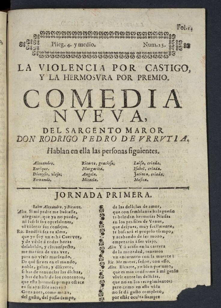 Miniatura de La violencia por castigo y la hermosura por premio