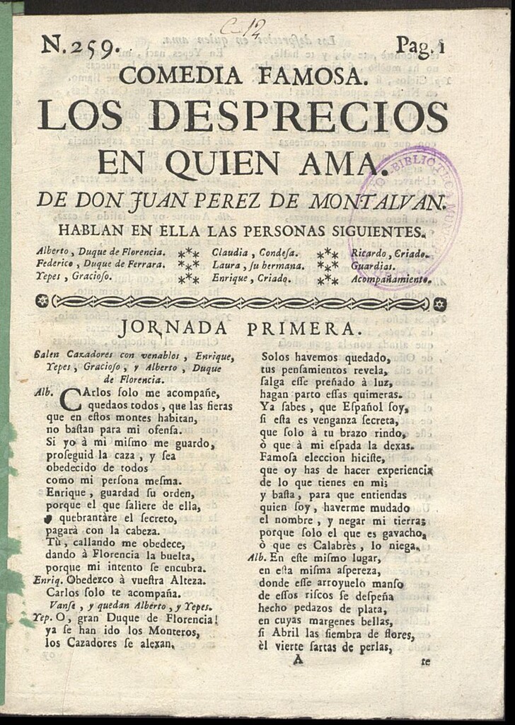 Miniatura de Los desprecios en quien ama