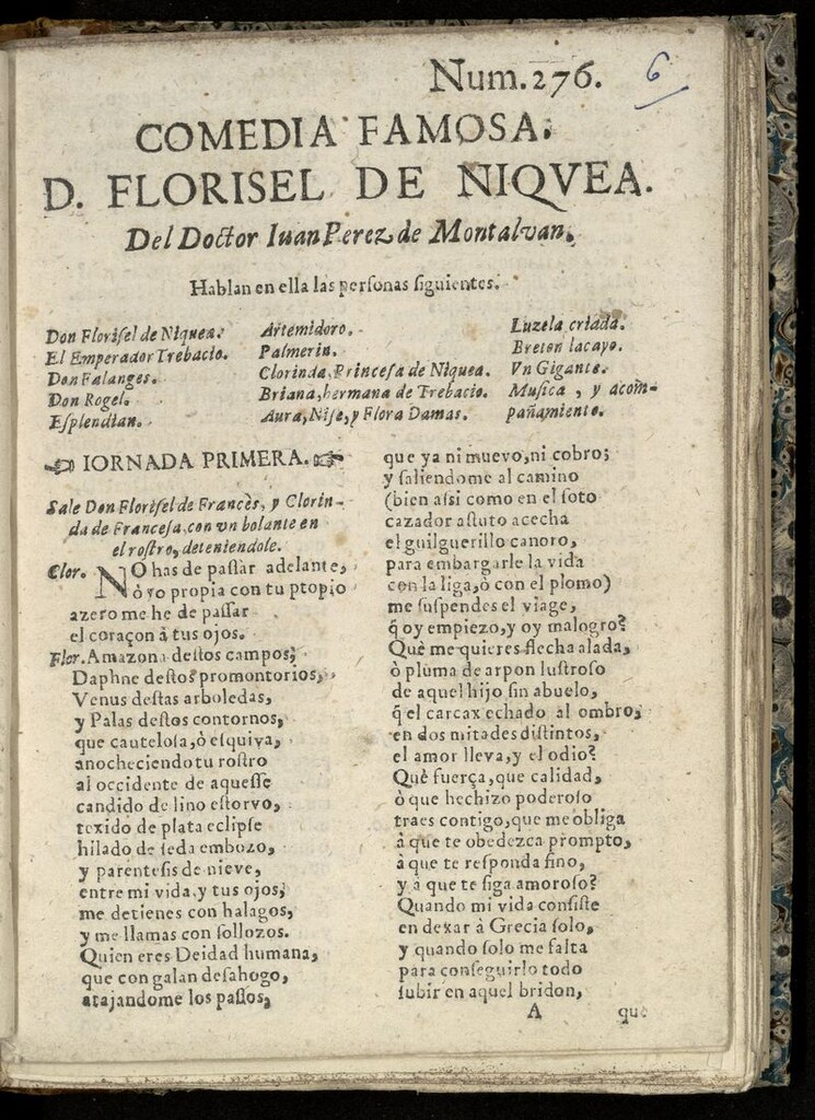 Miniatura de Don Florisel de Niquera