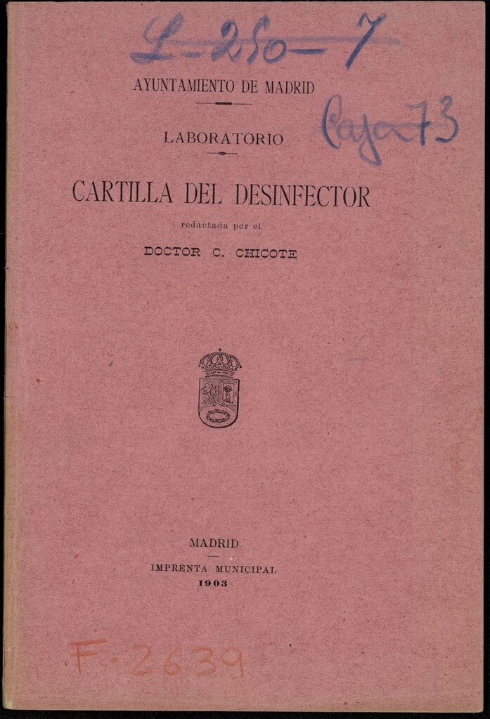 Miniatura de Cartilla del desinfector
