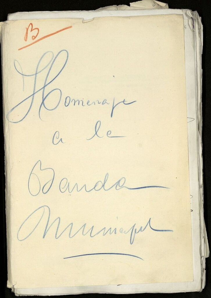 Miniatura de Homenaje a la Banda Municipal (Peticiones firmadas. Junio 1929)