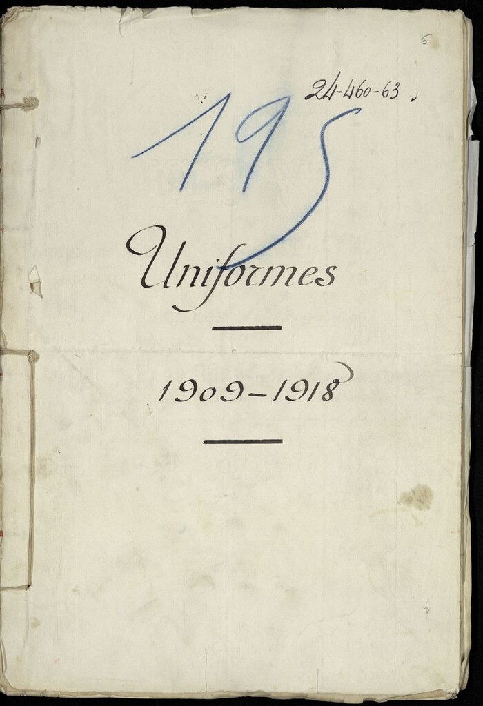 Miniatura de Uniformes 1909-1918