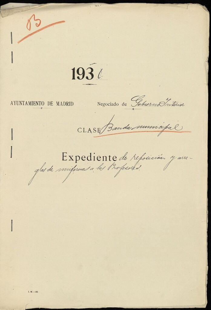 Miniatura de Expediente de reposición y arreglos de uniformes a los profesores (1930-1931)