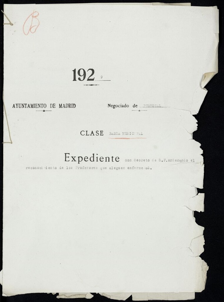 Miniatura de Expediente con decreto de S.E. ordenando el reconocimiento de los profesores que aleguen enfermedad (1929)