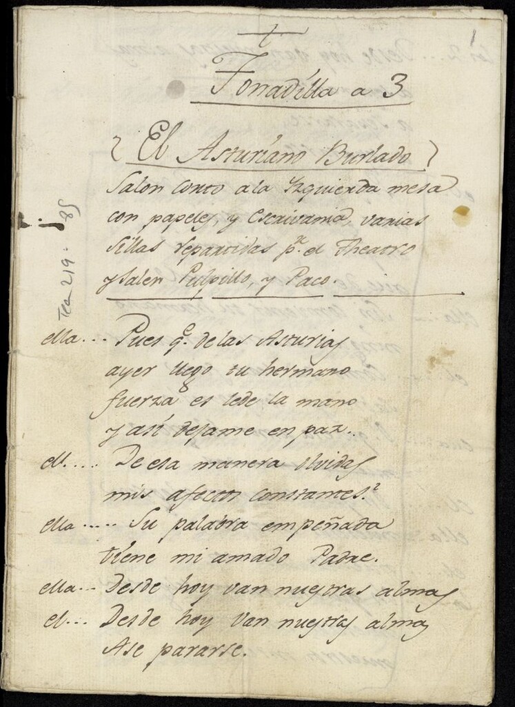 Miniatura de El asturiano burlado : tonadilla