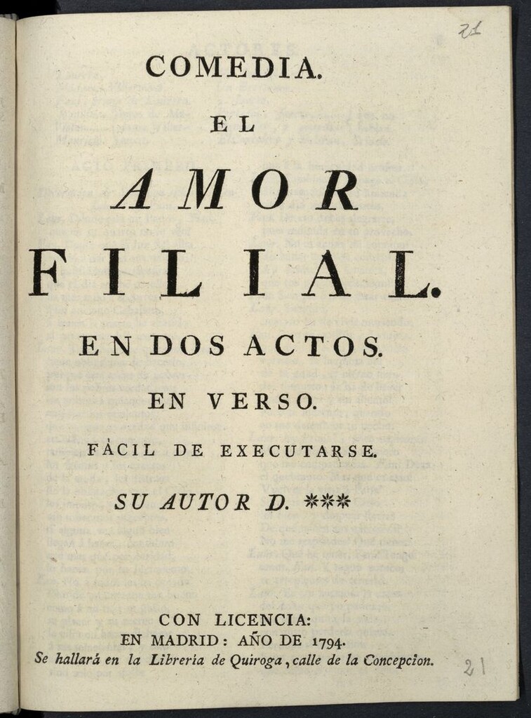 Miniatura de El Amor Filial