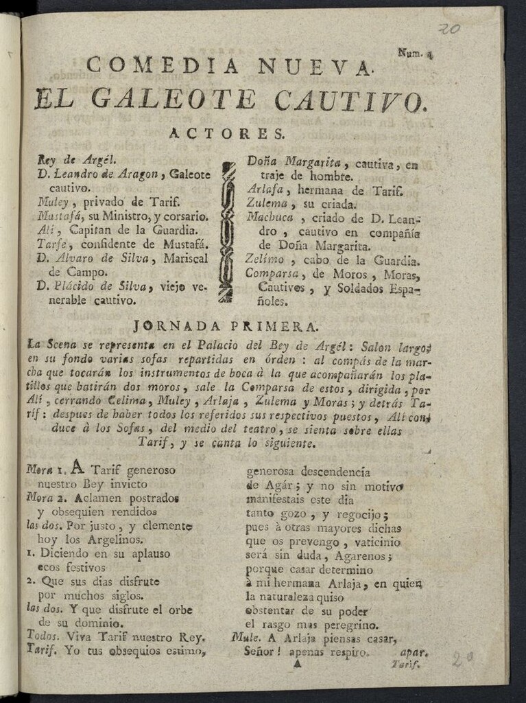 Miniatura de El galeote cautivo