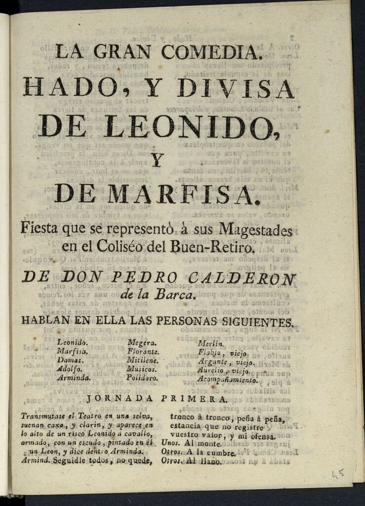 Miniatura de Hado y divisa de Leónido y de Marfisa