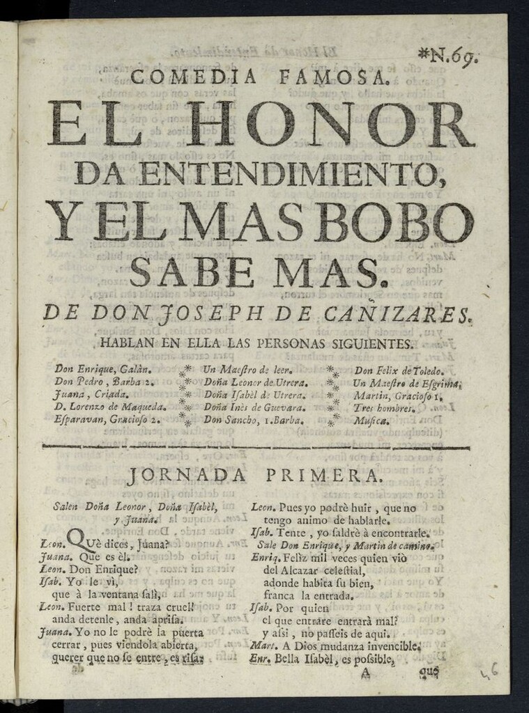 Miniatura de El honor da entendimiento y el más bobo sabe más