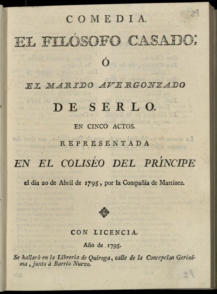 Miniatura de El filósofo casado