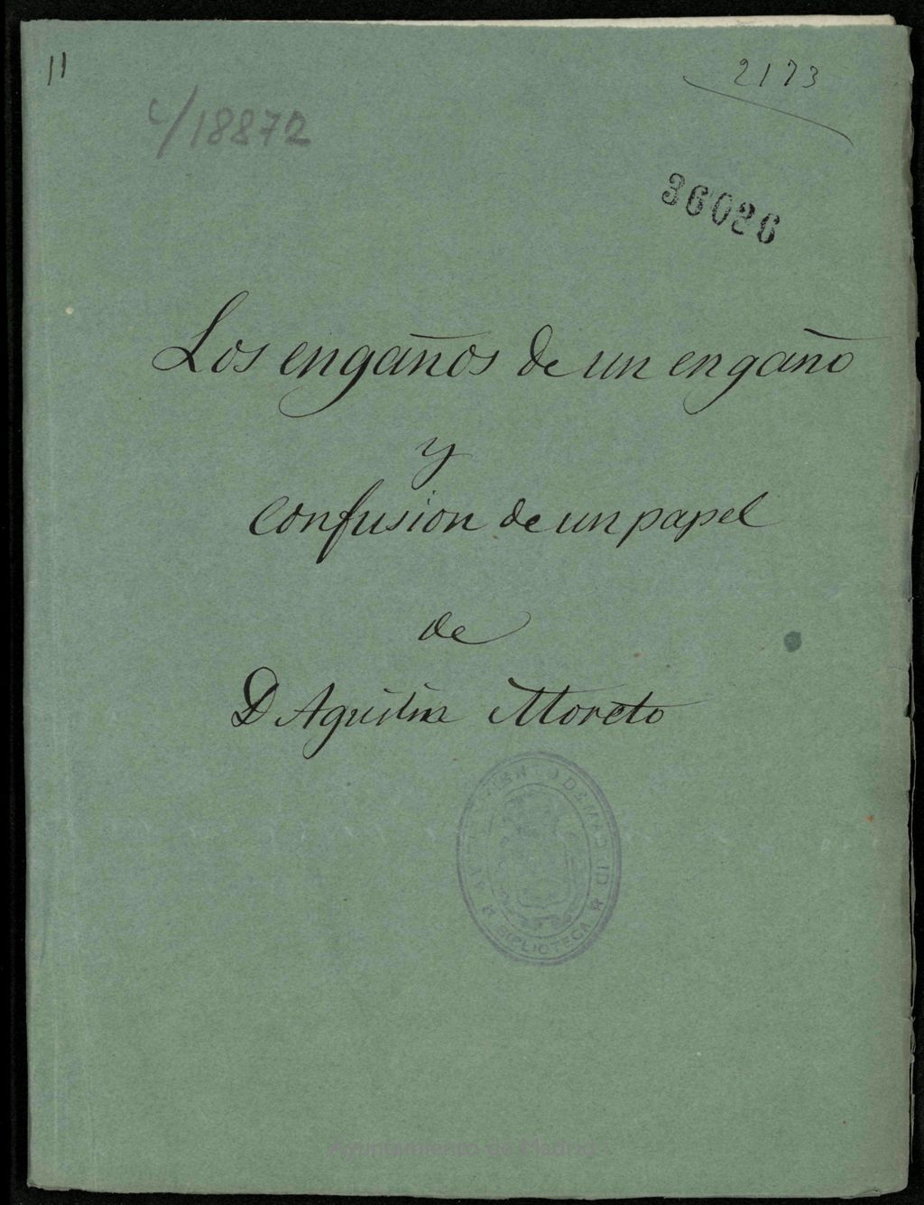 Miniatura de Los engaños de un engaño, y confusión de un papel