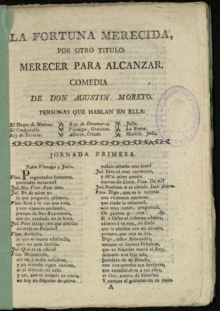 Miniatura de La fortuna merecida