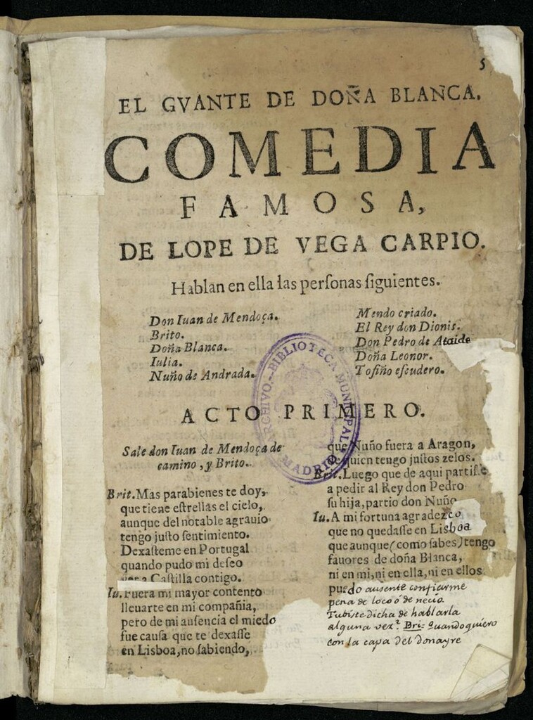 Miniatura de El guante de Doña Blanca