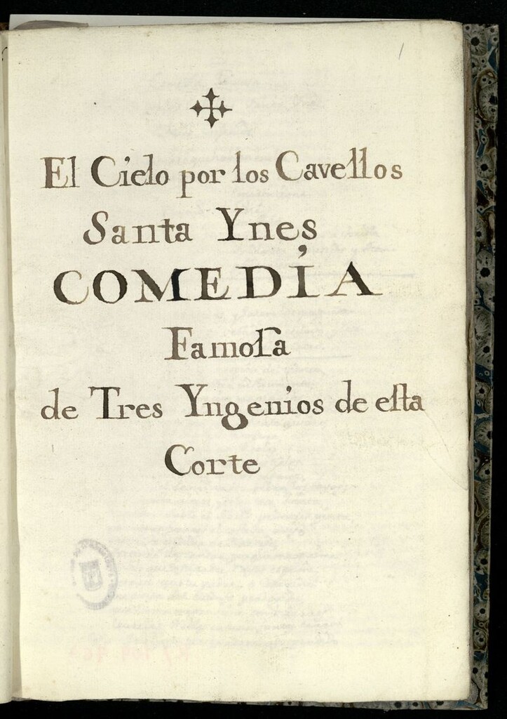 Miniatura de El cielo por los cabellos, Santa Inés