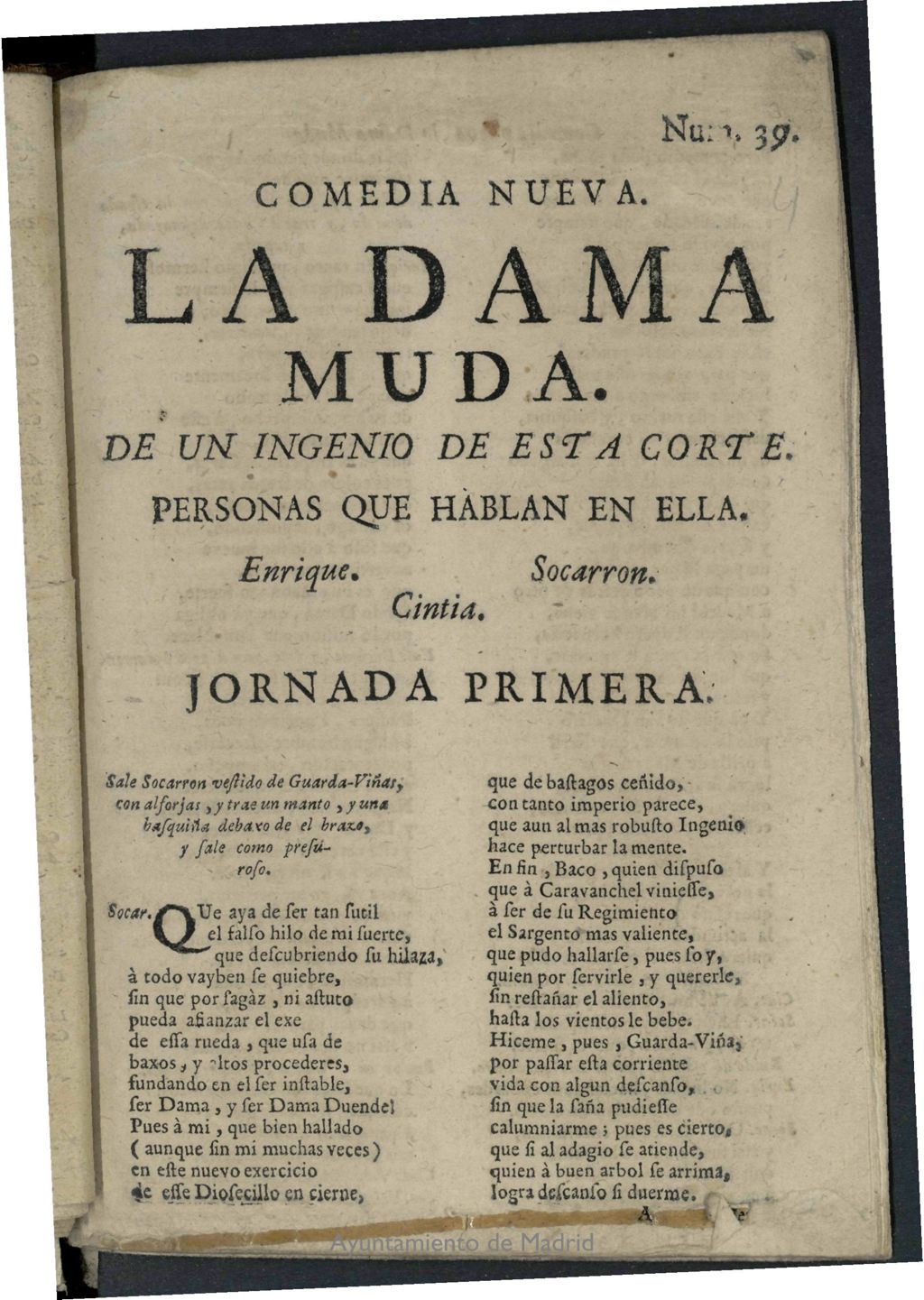 Miniatura de La dama muda