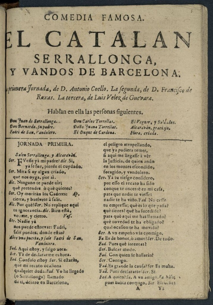 Miniatura de El catalán Serrallonga y bandos de Barcelona