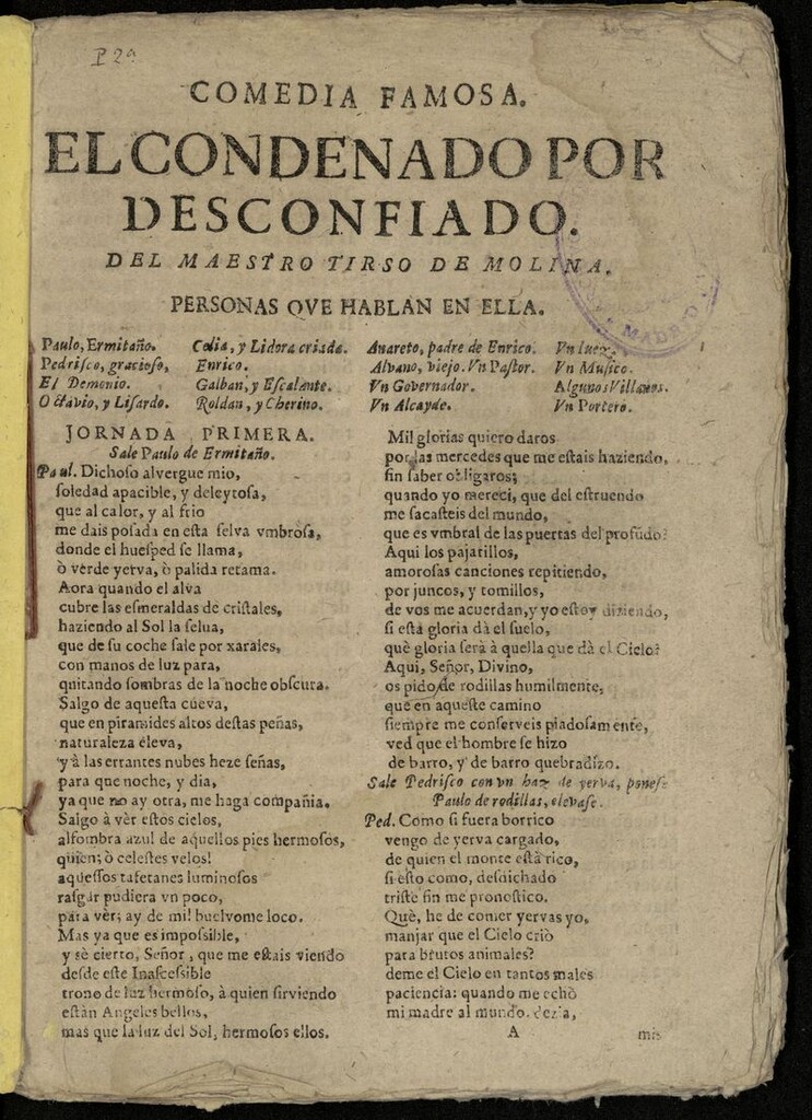 Miniatura de El condenado por desconfiado