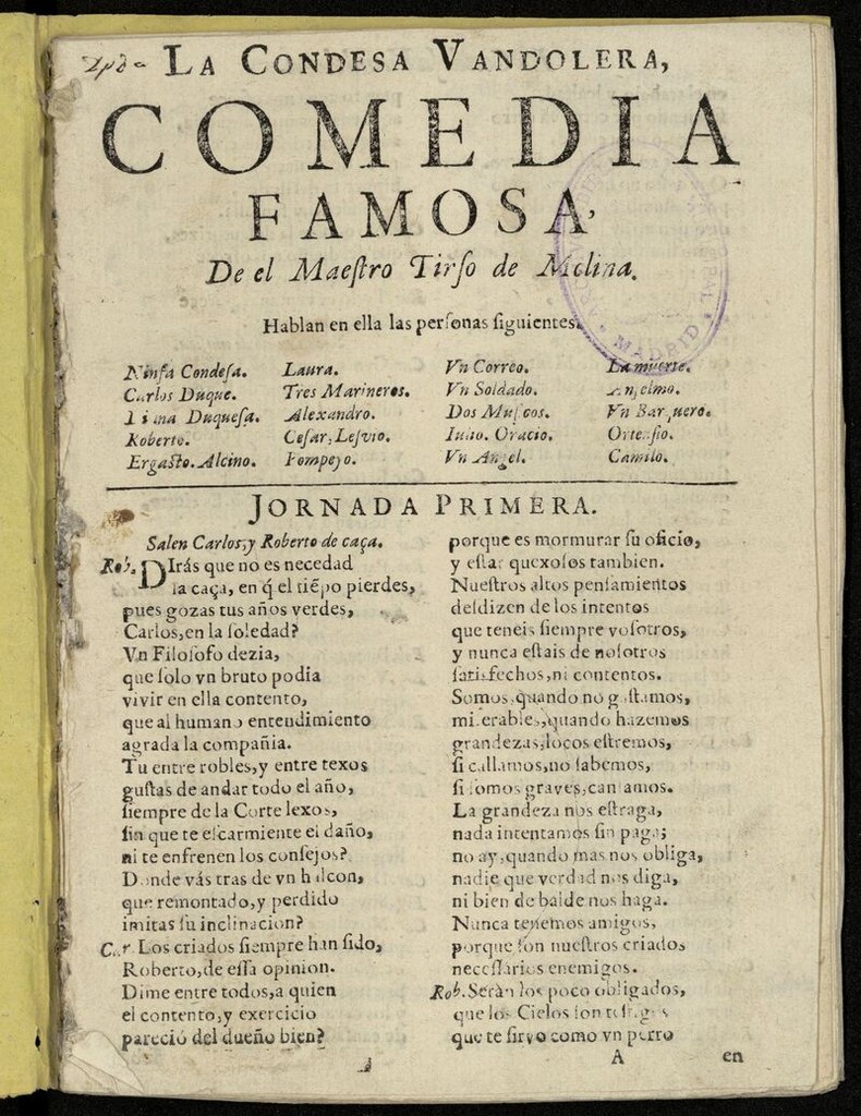 Miniatura de La condesa bandolera