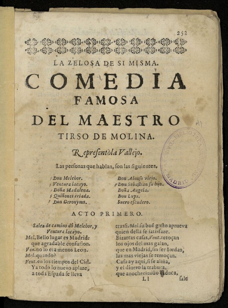 Miniatura de La celosa de sí misma