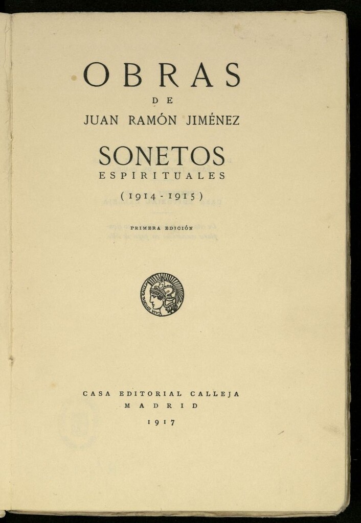 Miniatura de Sonetos espirituales (1914-1915)
