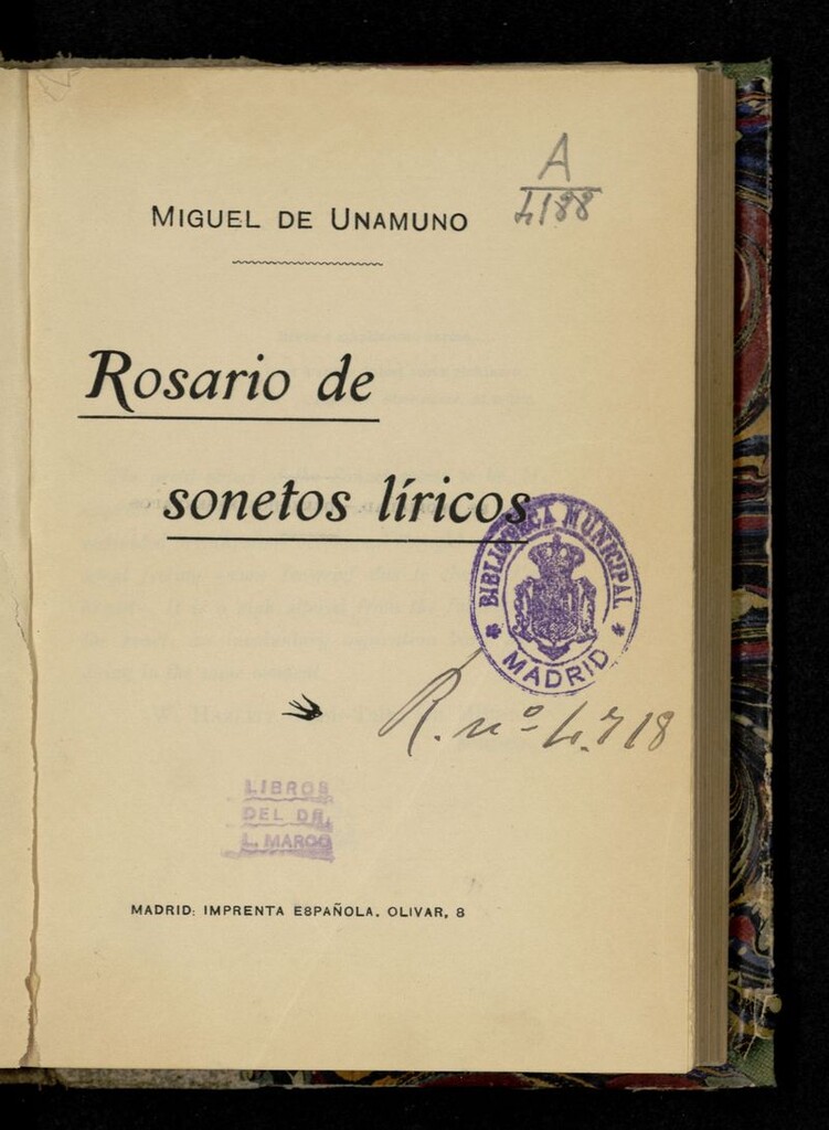 Miniatura de Rosario de sonetos líricos