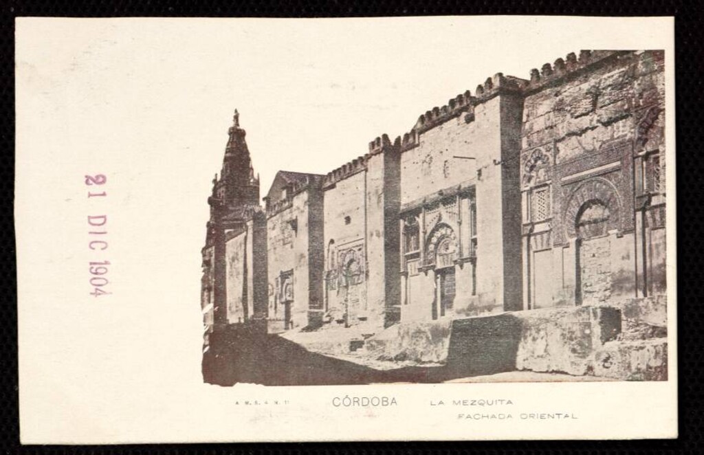 Miniatura de Córdoba. La Mezquita. Fachada oriental