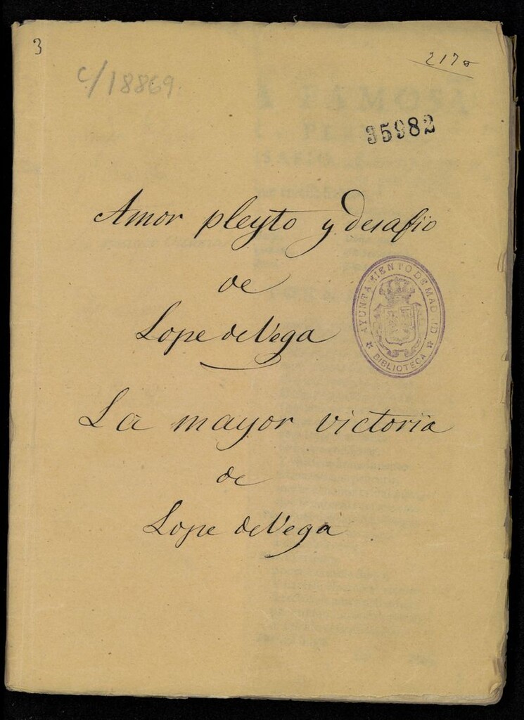 Miniatura de Comedias de diferentes autores . , parte 24