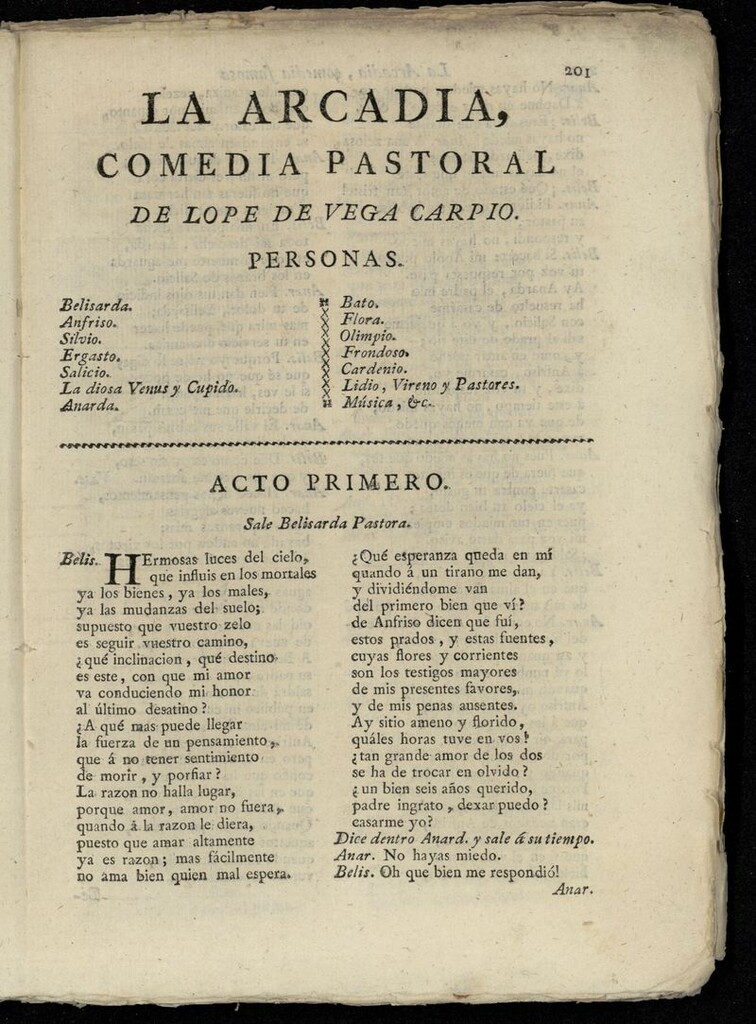 Miniatura de La Arcadia
