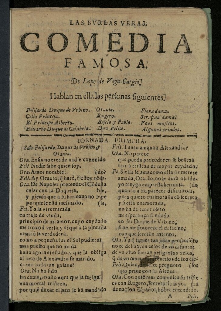 Miniatura de Las burlas veras
