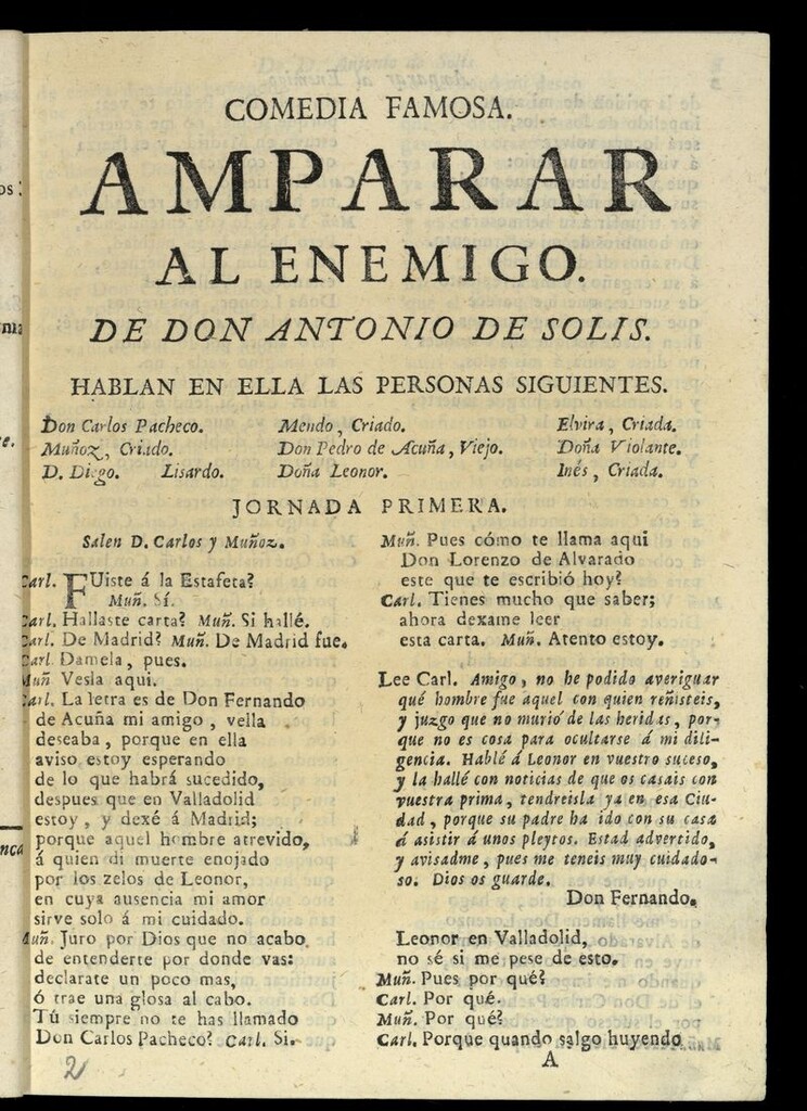 Miniatura de Amparar al enemigo