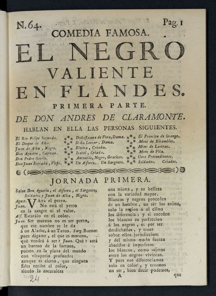 Miniatura de El negro valiente en Flandes