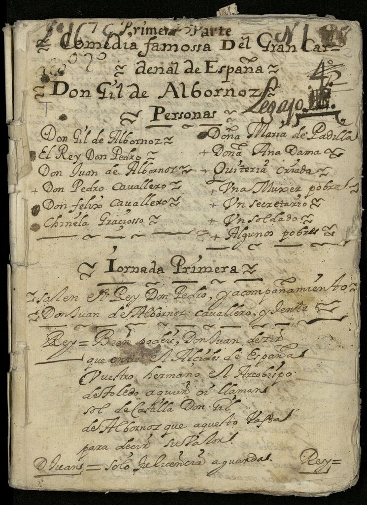 Miniatura de El cardenal Albornoz. Primera parte