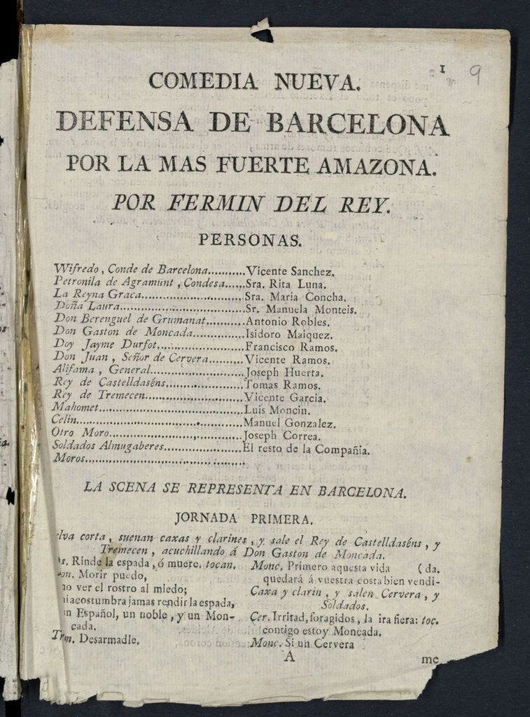 Miniatura de Defensa de Barcelona por la mas fuerte amazona