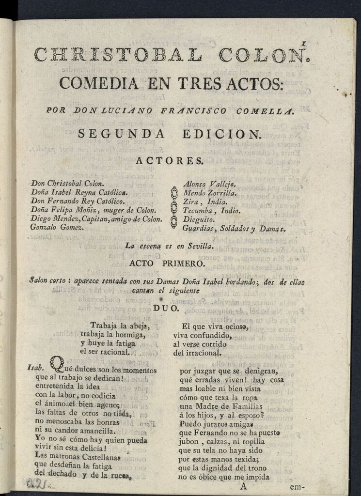 Miniatura de Cristobal Colón