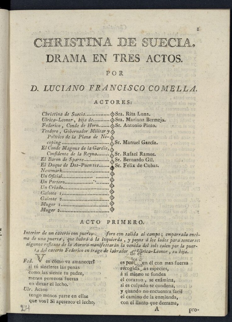 Miniatura de Chistina de Suecia