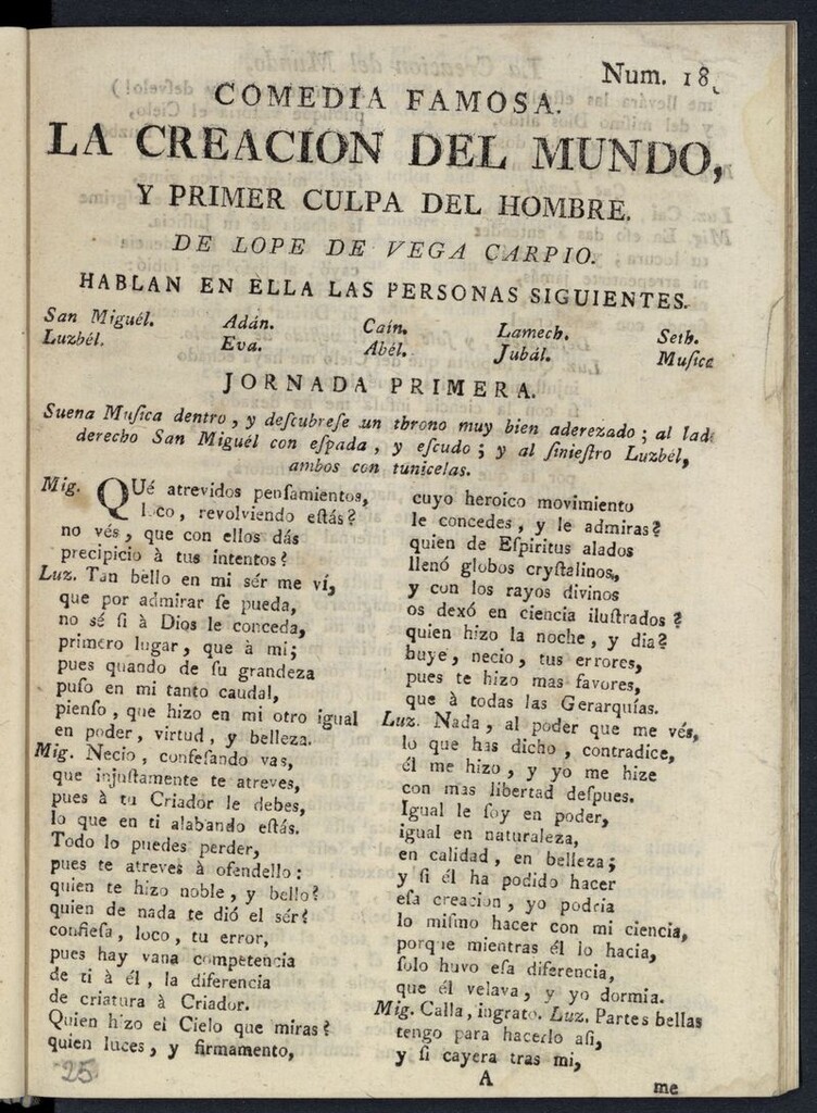 Miniatura de La creación del mundo y primera culpa del hombre