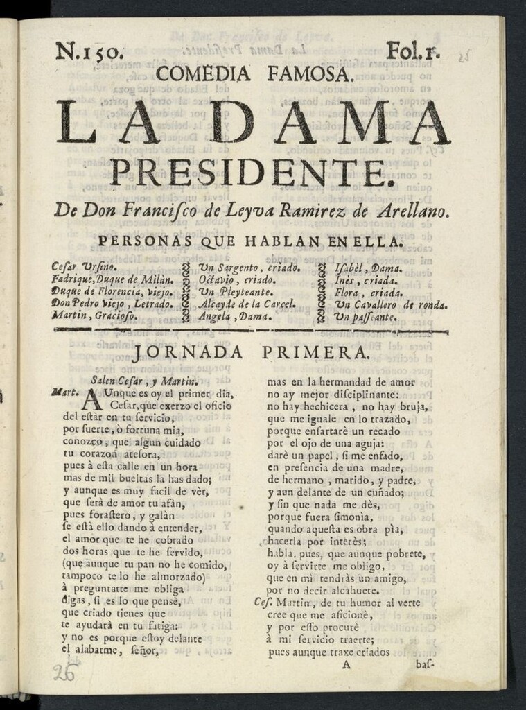 Miniatura de La dama presidente