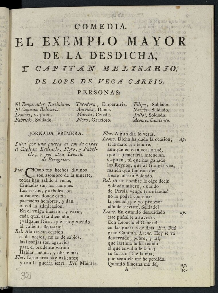Miniatura de El capitán Belisario