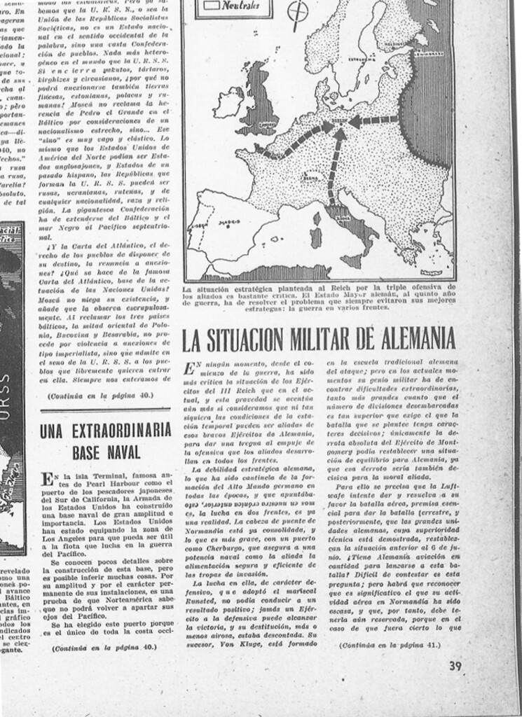 Miniatura de Primeras noticias del desembarco de Normandía en Luna y Sol