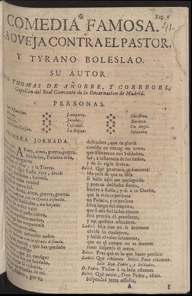 Miniatura de La oveja contra el pastor y el tirano Boleslao