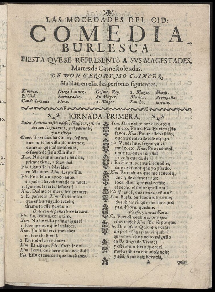 Miniatura de Las mocedades del Cid
